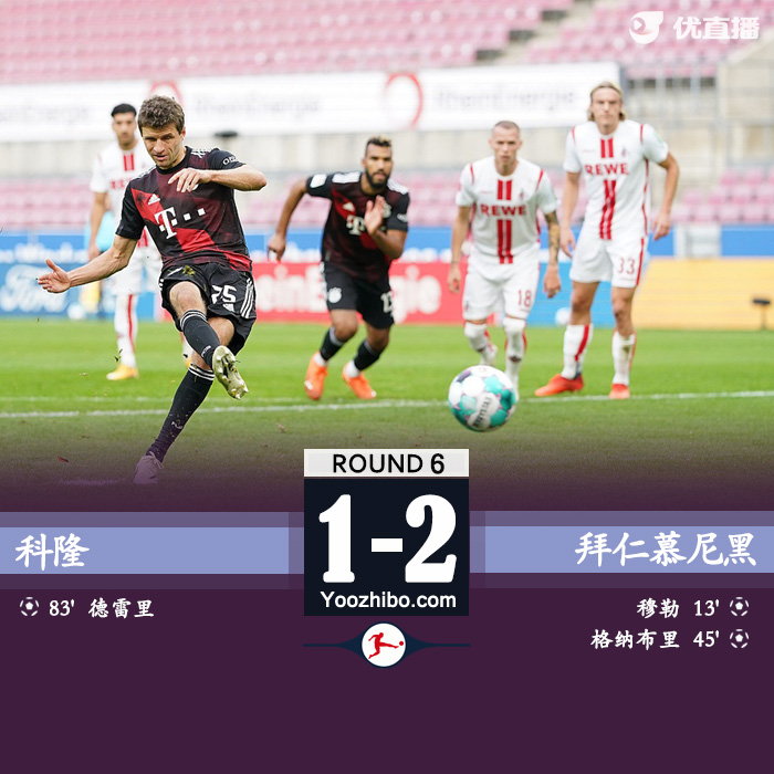 <a href=/zuqiumf/bayern/ target=_blank class=infotextkey>拜仁</a>慕尼黑2-1科隆